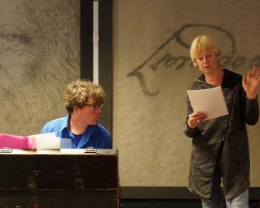 Theatervoorstelling Leonardo da Vinci | 'De Verteller' Afbeelding behorende bij Theatervoorstelling Leonardo da Vinci