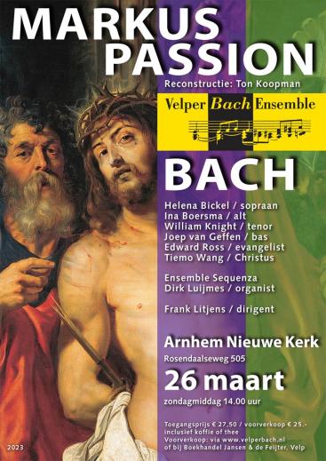 Afbeelding behorende bij Markus Passion - J.S. Bach
