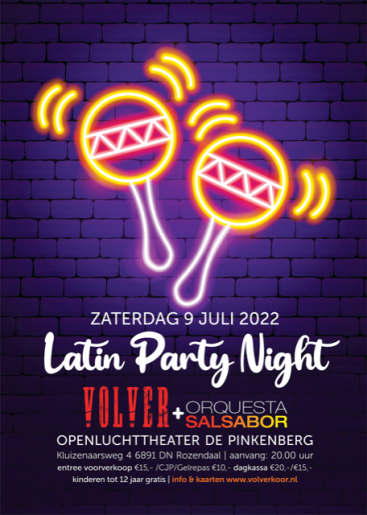Latin Party Night | Koor Volver & Orquesta Salsabor Afbeelding behorende bij Latin Party Night