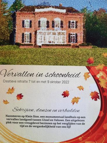 Creatieve retraîte | Vervallen in schoonheid Afbeelding behorende bij Creatieve retraîte