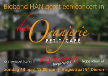 Bigband HAN | Petit Café De Oranjerie Afbeelding behorende bij Bigband HAN