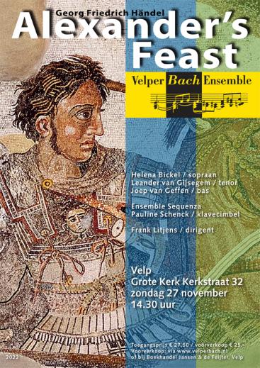 Alexander's feast - G.F. Håndel | Velper Bach Ensemble Afbeelding behorende bij Alexander's feast - G.F. Håndel