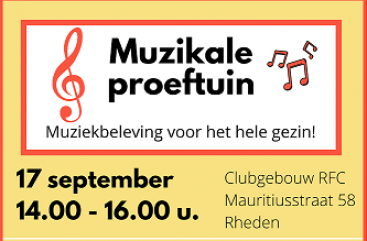 Muzikale proeftuin | Rhedens Fanfare Corps Afbeelding behorende bij Muzikale proeftuin | Rhedens Fanfare Corps